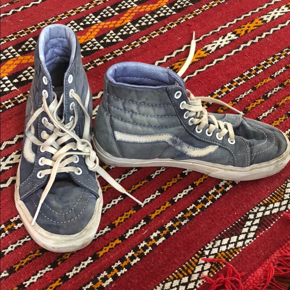 Faded Blue High Top Vans